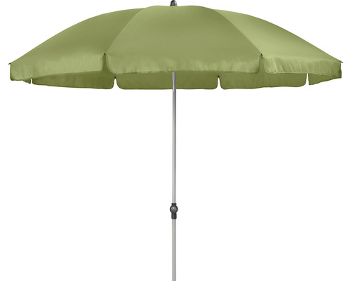 Sonnenschirm Marktschirm Doppler Active Ø 200 cm Polyester grün Geöffneter Sonnenschirm mit Metallstange