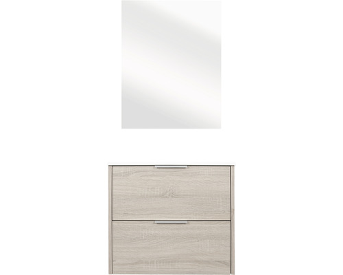 Schuhschrank mit zwei Fächern und Spiegel