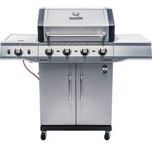 Gasgrill Char-Broil Performance Pro S 4 4 Brenner+1 Brenner+Seitenbrenner Edelstahl inkl. Ablage, Deckelthermometer, Fettauffangschale, Warmhalterost, Drehregler mit LED-Beleuchtung,Integrierter Flaschenöffner Grillrost