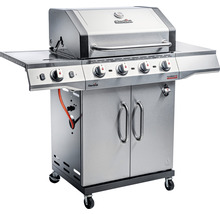 Gasgrill Char-Broil Performance Pro S 4 4 Brenner+1 Brenner+Seitenbrenner Edelstahl inkl. Ablage, Deckelthermometer, Fettauffangschale, Warmhalterost, Drehregler mit LED-Beleuchtung,Integrierter Flaschenöffner Grillrost