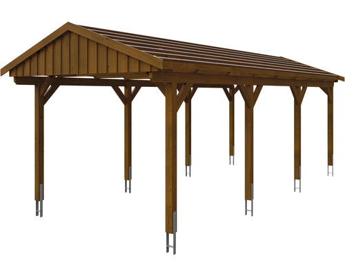 Holzcarport mit Dach