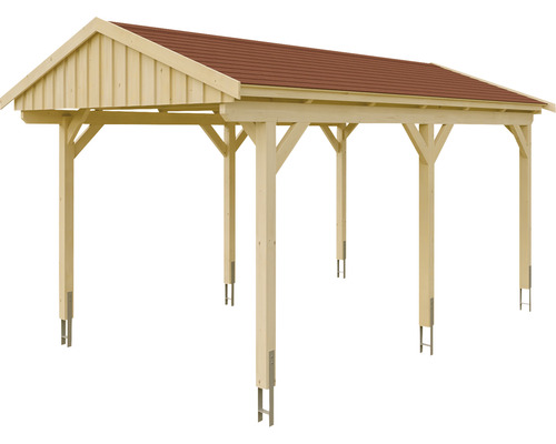 Holzcarport mit Dach