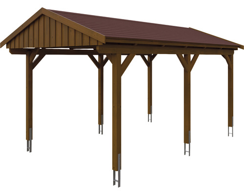 Holzcarport mit Dach