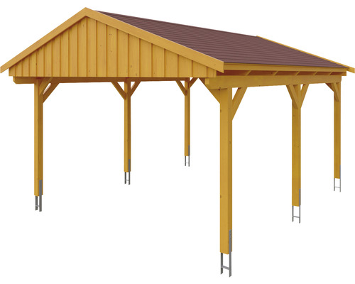 Holzcarport mit Dach