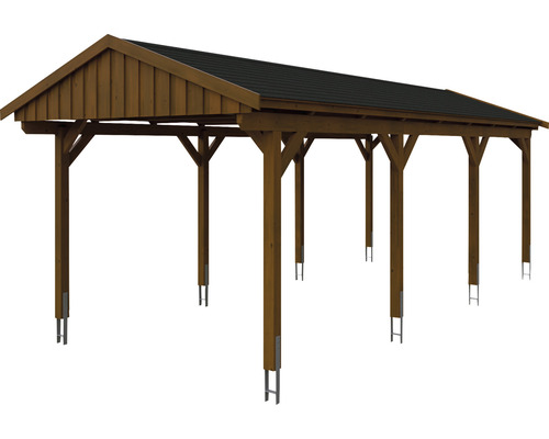 Holzcarport mit Dach