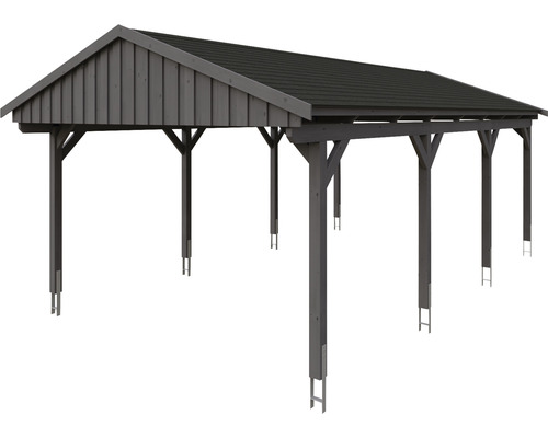 Carport aus Holz mit Dach