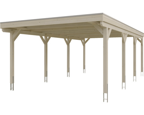 Holzcarport mit Stützpfosten