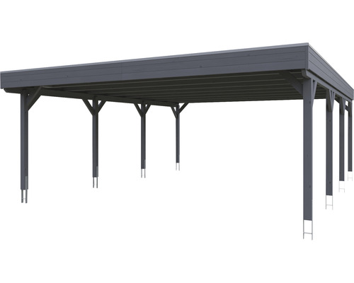 Holz Carport mit Flachdach