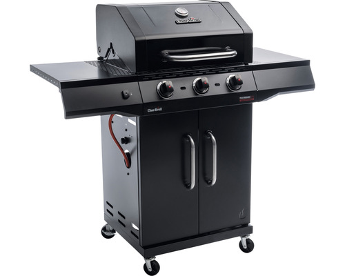 Char Broil Gasgrill mit drei Brennern, Seitenablagen und Unterschrank