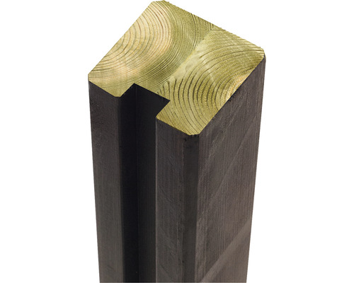 Holzpfosten mit Nut für Zaunbau