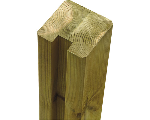 Holzpfosten mit Nut für Zaunbau