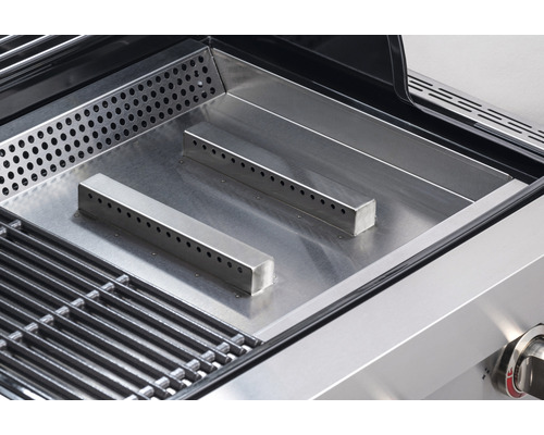 Edelstahl Gasgrill mit Brennern