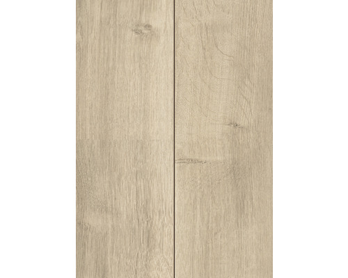 Nahaufnahme von zwei Laminatdielen mit Holzmaserung