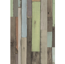 Tapete mit Holzplankenmuster