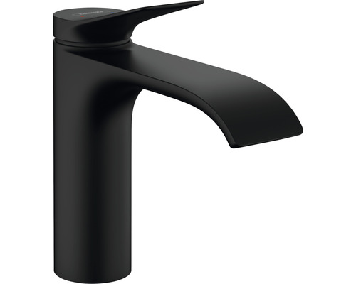 Waschtischarmatur hansgrohe Vivenis mit Push-open-Ablaufventil 75022670 schwarz matt