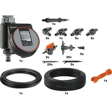 Gardena Micro-Drip-System Start Set Pflanztöpfe M mit Bewässerungssteuerung und Zubehör