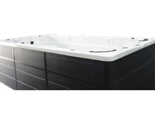 Whirlpool mit rechteckiger Form und seitlicher Verkleidung