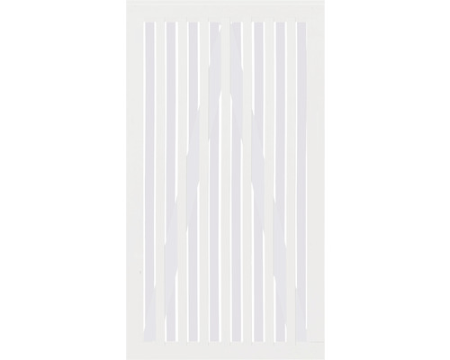 Einzeltor PLUS Nagano 100 x 180 cm RAL 9010 weiß Fliegengittertür mit Lamellen