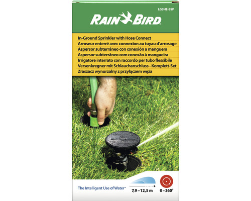 Rain Bird Versenkregner mit Schlauchanschluss Komplett-Set im Rasen