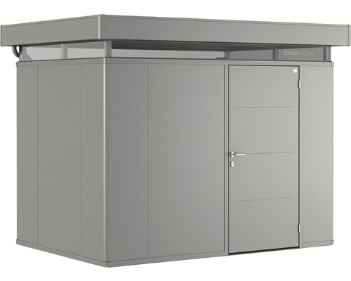Gerätehaus Biohort CasaNova 3x2 Tür rechts 330 x 230 cm quarzgrau-metallic Gartenschrank aus Aluminium mit Tür