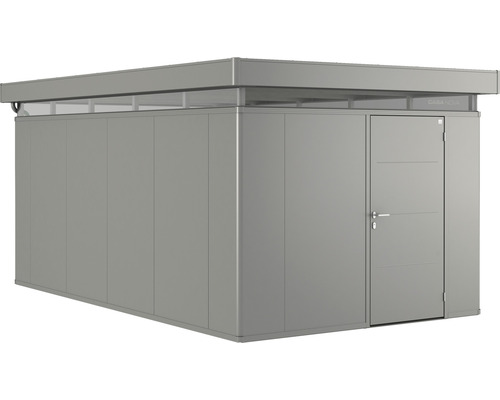 Gerätehaus Biohort CasaNova 3x5 Tür rechts 330 x 530 cm quarzgrau-metallic Modernes Gartenhaus mit Flachdach und Tür