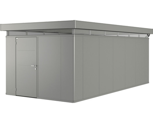 Gerätehaus Biohort CasaNova 3x6 Tür links 330 x 630 cm quarzgrau-metallic Gartengerätehaus aus Metall mit Tür und Oberlicht