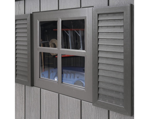Fenster mit Fensterläden für Gartenhaus