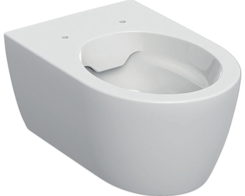 Wandtiefspülklosett Geberit iCon ohne Spülrand weiß KeraTect® Spezialglasur Wand-Tiefspültoilette aus Sanitärkeramik