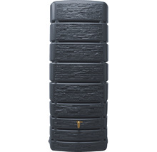 Wandtank 4rain Slim Stone Decor inkl. Auslaufhahn 500 l graphite grey