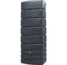Wandtank 4rain Slim Stone Decor inkl. Auslaufhahn 500 l graphite grey