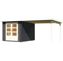 Holzgartenhaus mit Vordach