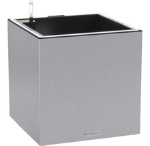 Viereckiger Pflanzkübel mit Bewässerungssystem und Füllstandsanzeige