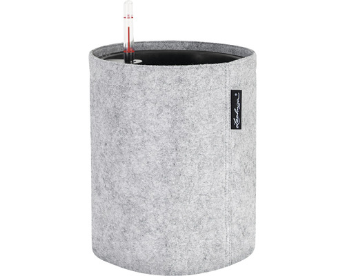 Pflanztasche Lechuza Trendcover Filz Ø 23 cm H 26,5 cm grau Lechuza Home Pflanzgefäß mit Wasserstandsanzeiger