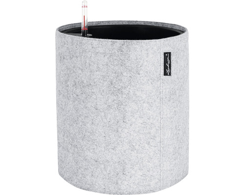 Pflanztasche Lechuza Trendcover Filz Ø 32 cm H 33 cm grau Grauer Pflanzkübel aus Filz mit Bewässerungssystem und Füllstandsanzeiger