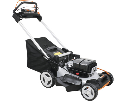 Akku Rasenmäher WORX Nitro WG761E 51cm inkl. 4 Akkus 20V, 4 Ah und Ladegerät Akkurasenmäher mit Fangkorb