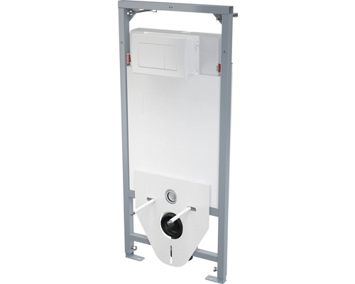 WC-Spülkastenset Form & Style 3 in 1 1200 mm inkl. Betätigungsplatte weiß und Schallschutz