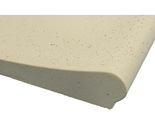 Querschnitt einer Fensterbank aus Polymerbeton