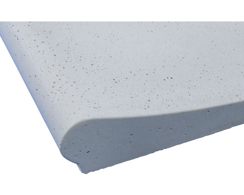 Betonbord mit abgerundeter Kante