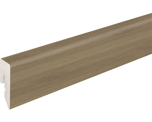 Sockelleiste KU048L Eiche Spir.Gerä. 15x38,5x2400mm Sockelleiste mit Holzdekor