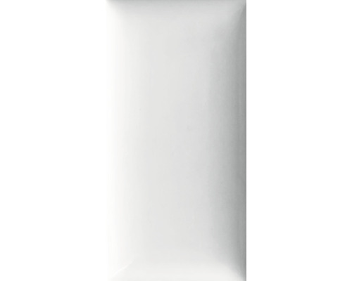 Steingut Wandfliese Bold 7,5x15,0 cm weiß glänzend