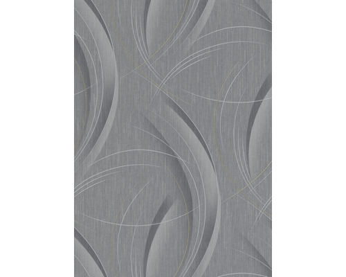 Vliestapete 10218-10 GMK Fashion for Walls 3 Streifen Wellen grau Tapete mit abstraktem Muster aus grauen und weißen Linien