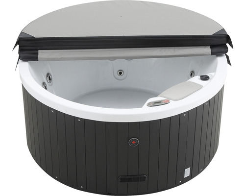 Runder Whirlpool mit Abdeckung