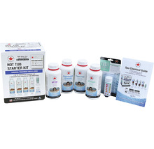Canadian Spa Company Hot Tub Starter Kit mit pH-Plus, Chlorgranulat, Schaumfrei, pH-Minus, Teststreifen und Spa Chemikalien Ratgeber