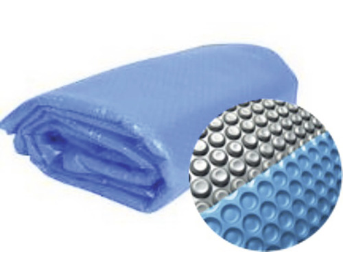 Pool Thermoabdecklpane Marimex Thermo Solar Ø 305 cm blau/silber Aufgerollte Poolabdeckung mit Noppenstruktur