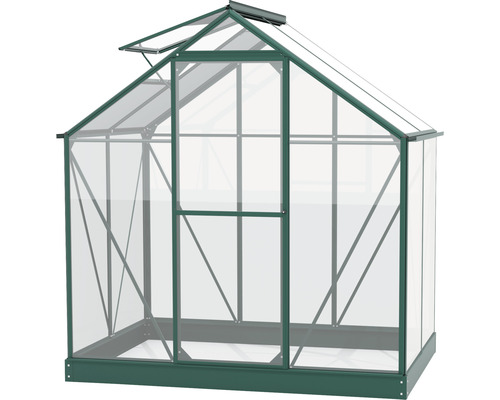 Gewächshaus mit Aluminiumrahmen und Dachfenster