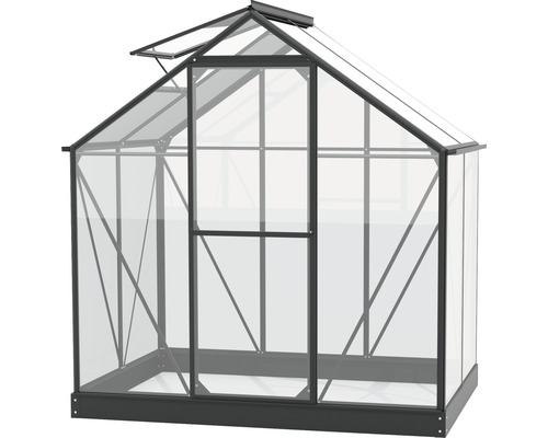 Gewächshaus mit geöffnetem Fenster