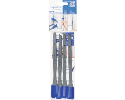 Fugenfux Fugen Set zum Glätten von Fugen, bestehend aus vier Fugenwerkzeugen