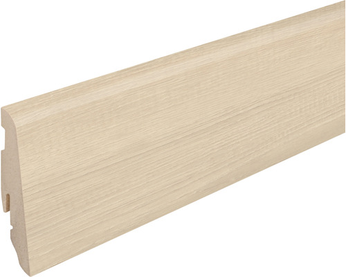 Sockelleiste FU060L Kashmir Eiche Beige 19x58x2400mm Sockelleiste mit Holzstruktur