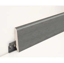 Sockelleiste aus Holz mit Clip zur Befestigung an der Wand