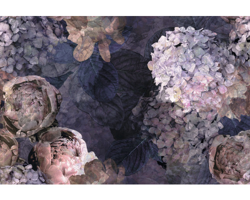 Fototapete Vlies 2241-10 Elle Decoration 2 Floral violet 8-tlg. 400 x 270 cm